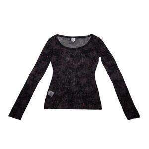 Jean Paul Gaultier Femme Paint Splatter Sheer Women's Shirt